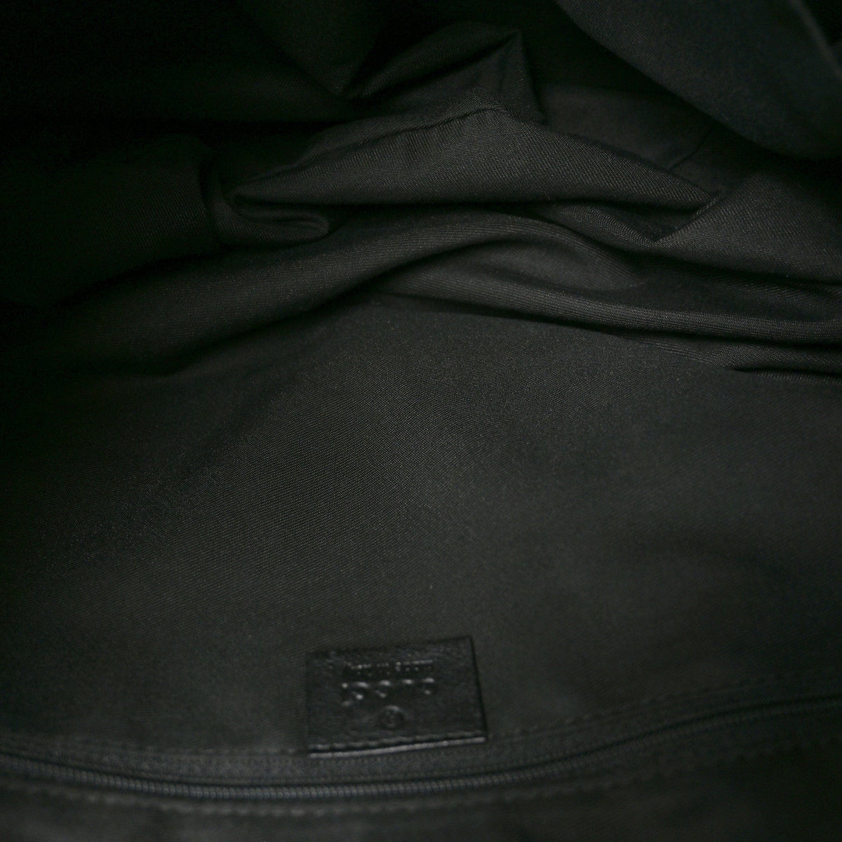 Monogram Large New Ladies Web Hobo Black