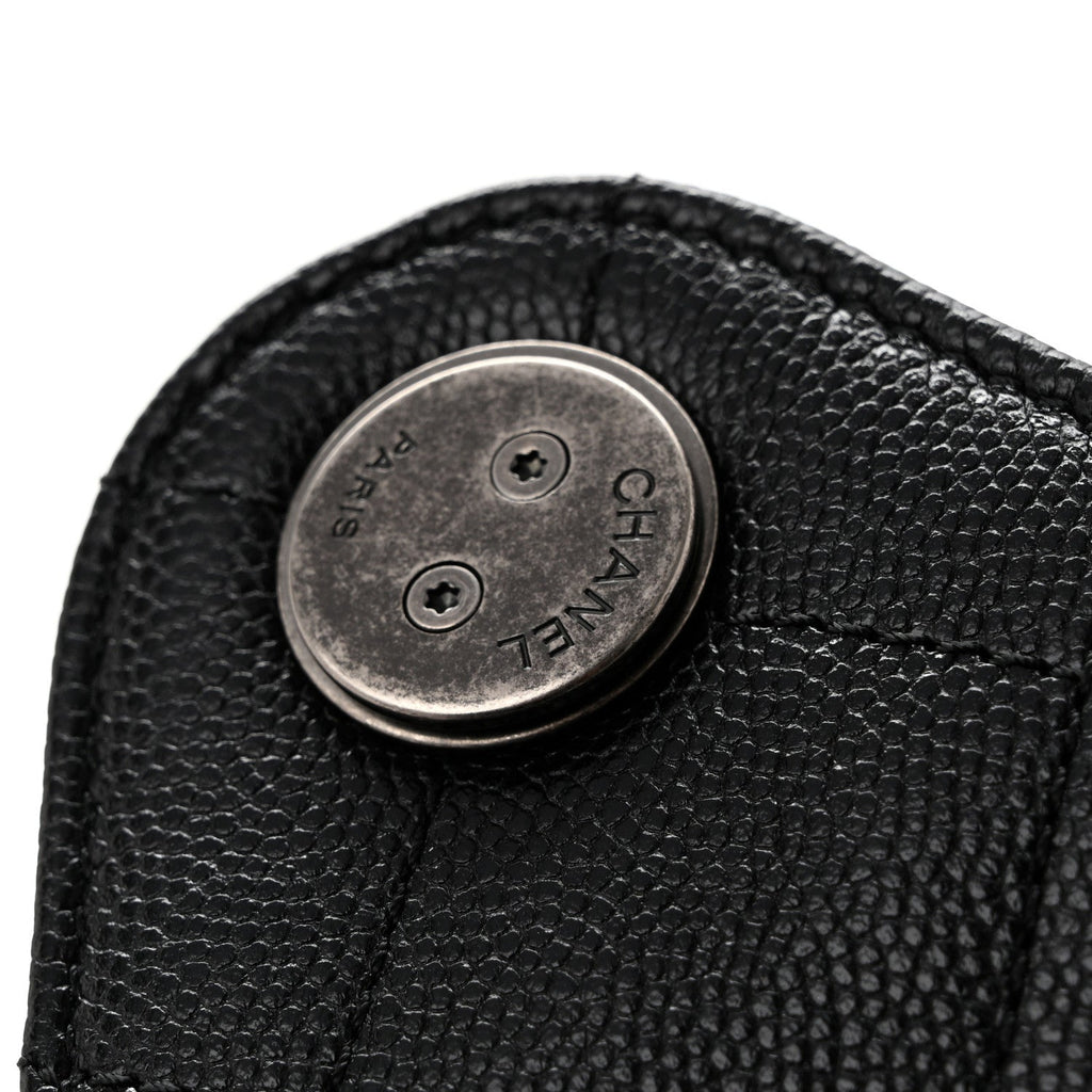 Caviar Quilted Small Chanel 25 Handbag Black