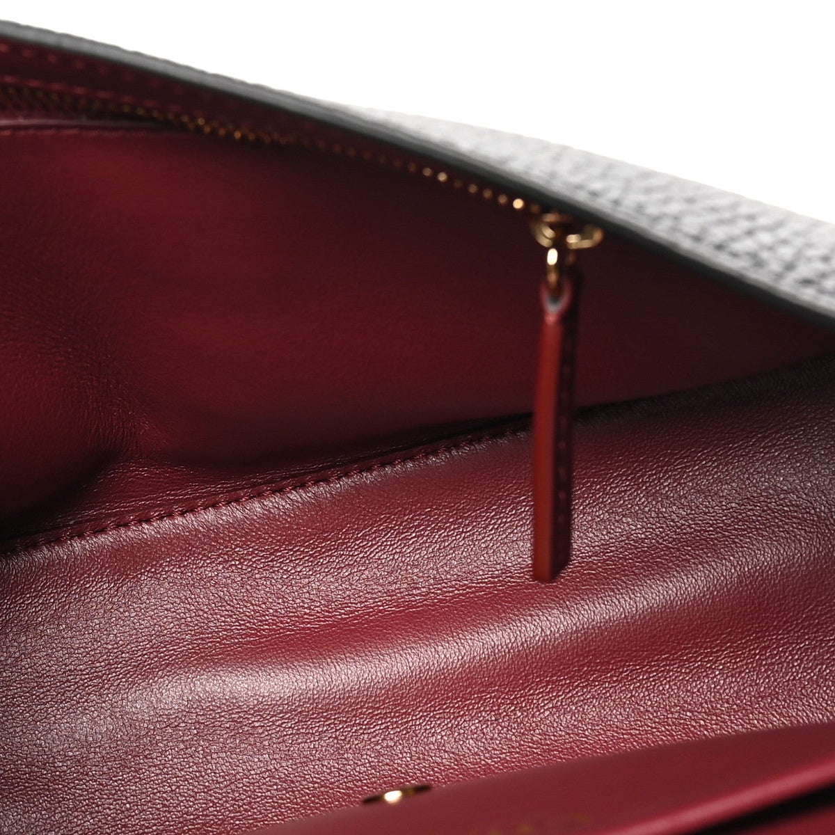 Grained Calfskin Mini Souplissimo Maxi Flap Black