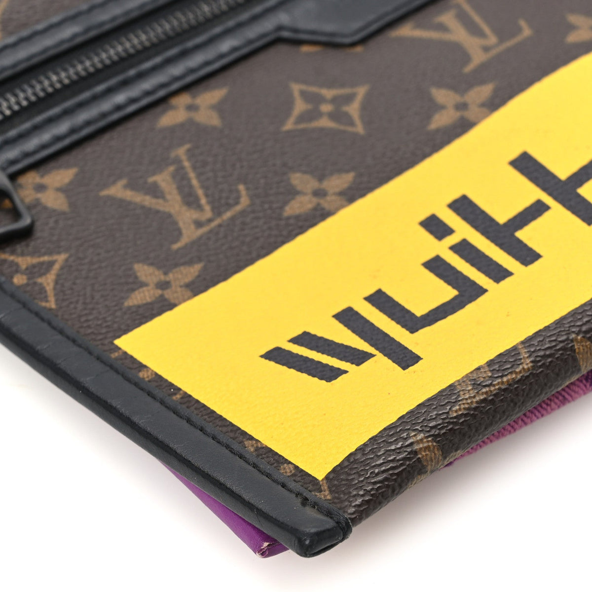 Monogram Double Flat Messenger Marron