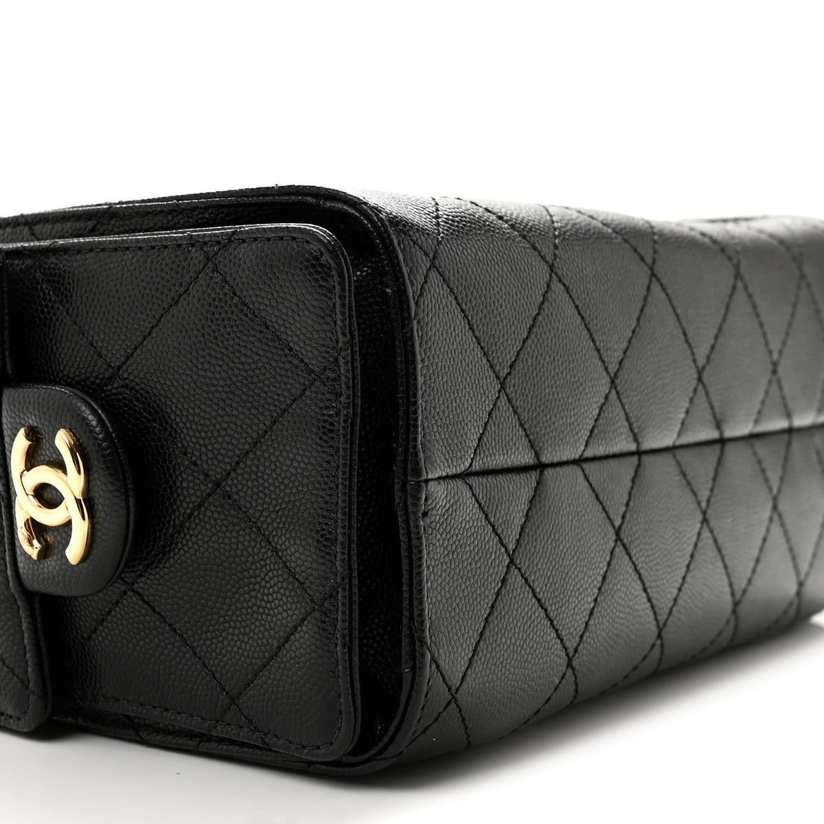 Caviar Quilted Mini Chanel 25 Handbag Black