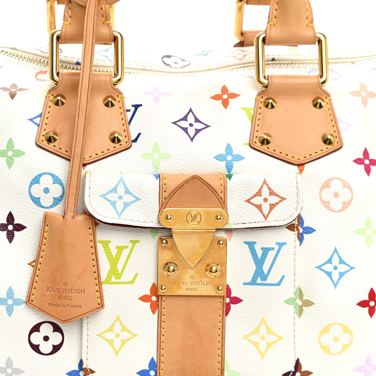 Monogram Multicolor Speedy 30 White