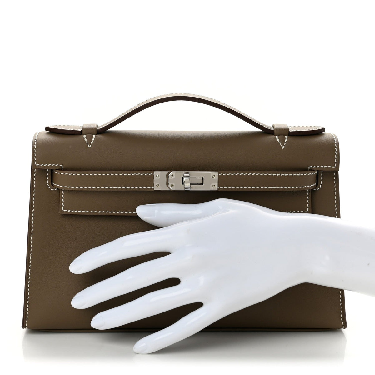 Swift Kelly Pochette Clutch Etoupe