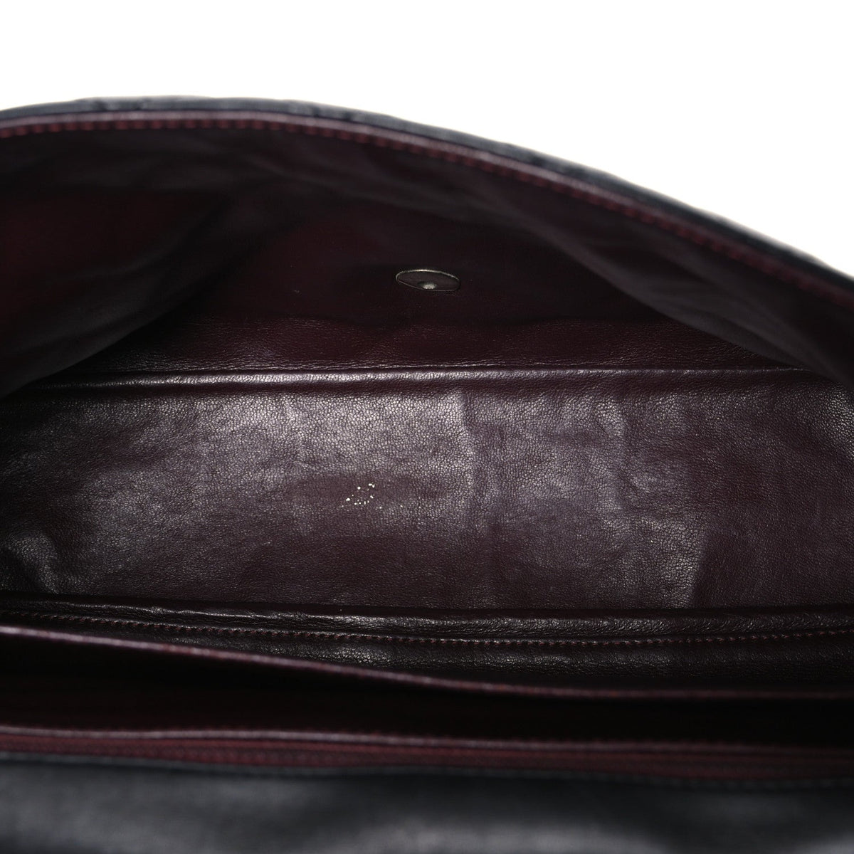Lambskin Quilted Maxi Double Flap Black