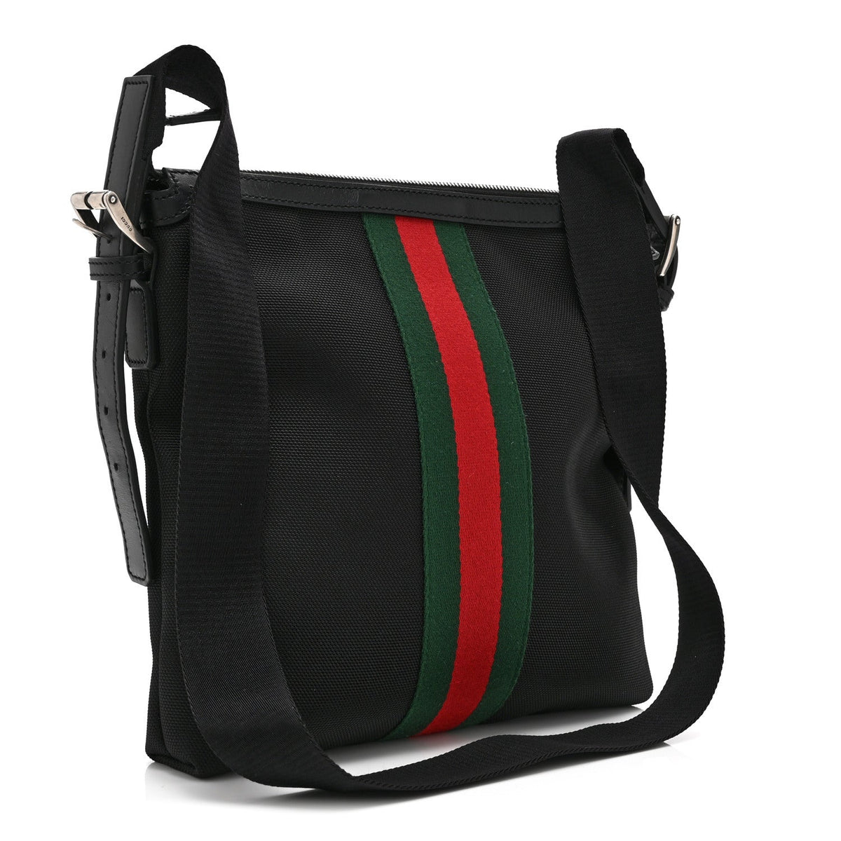 Techno Canvas Web Messenger Bag Black