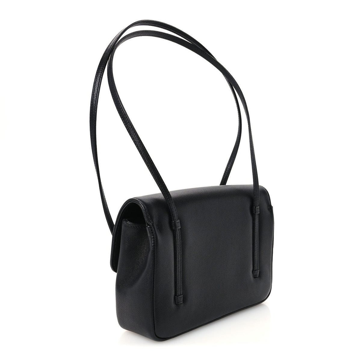 Shiny Caviar Preppy Coco Small Flap Black