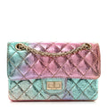 Metallic Goatskin Quilted Mini 2.55 Reissue Flap Multicolor