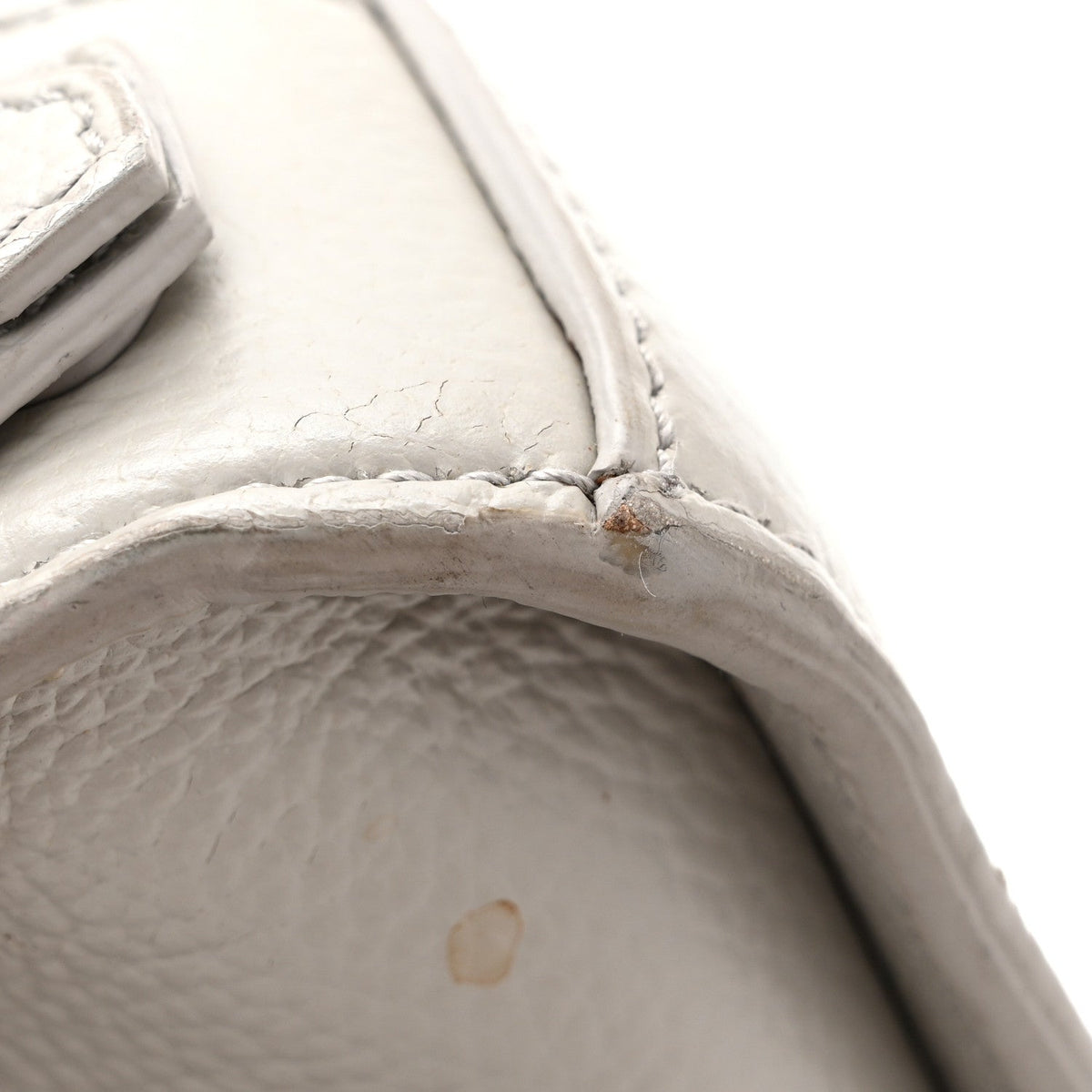 Grained Calfskin Neo Classic Silver Hardware S City Light Grey