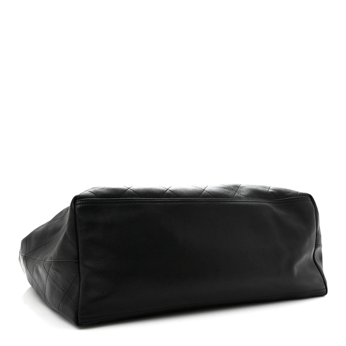 Lambskin Quilted Neo Cabas Shopping Tote Black