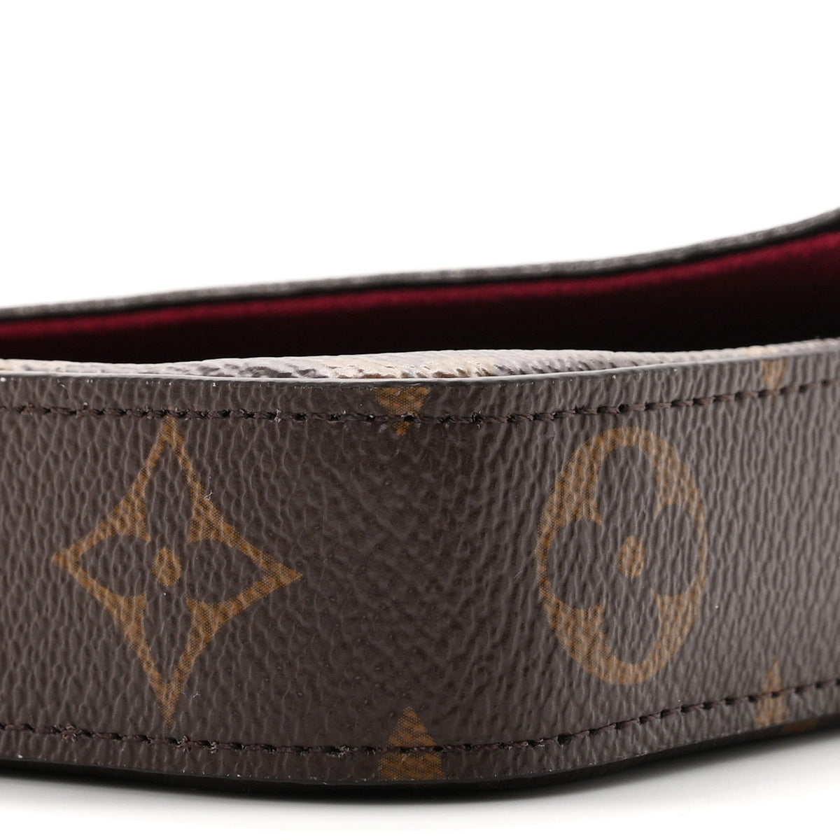 Monogram Pochette Felicie Chain Wallet Fuchsia
