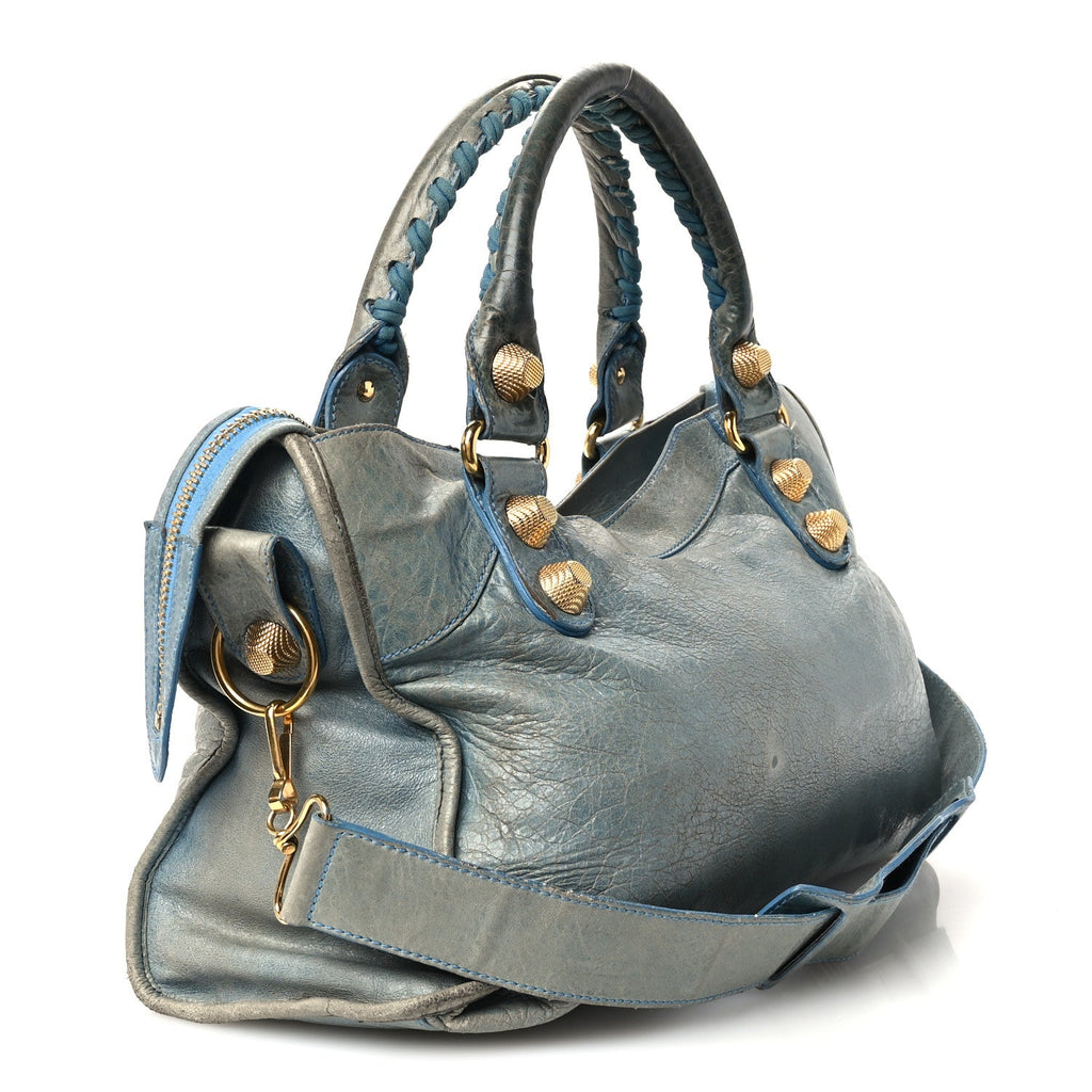 Agneau Giant 21 Gold Hardware City Sky Blue