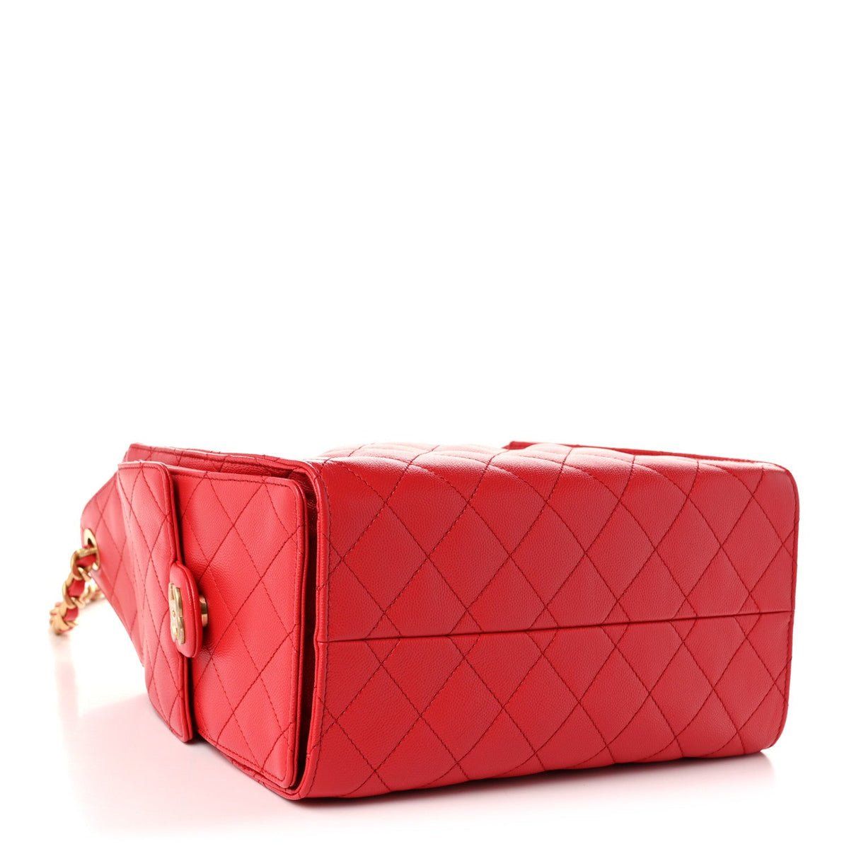 Caviar Quilted Small Chanel 25 Handbag Dark Red