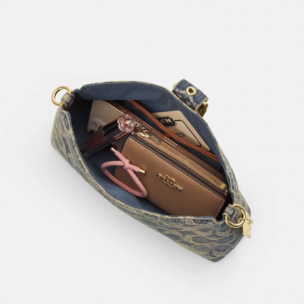 Coach Outlet Abbie Shoulder Bag In Signature Regenerative Cotton Denim