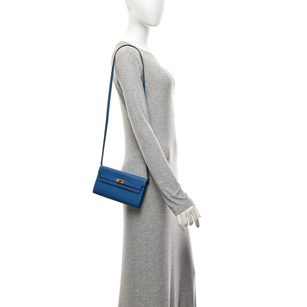Epsom Kelly Wallet To Go Bleu Zanzibar