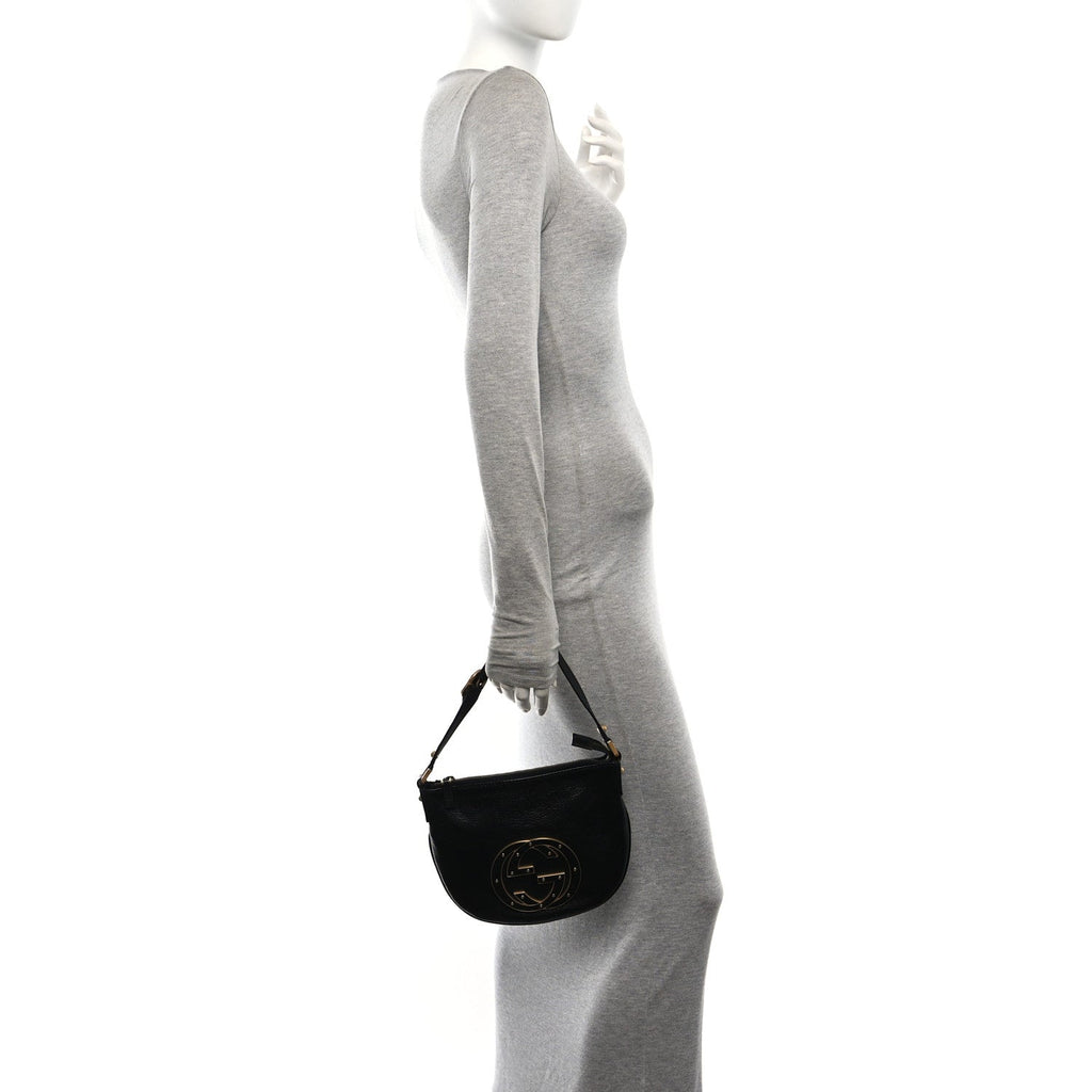 Calfskin Small Blondie Hobo Black