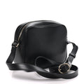 Sakai Be Green Calfskin Diagonal Stitched Small Blondie Shoulder Bag Black