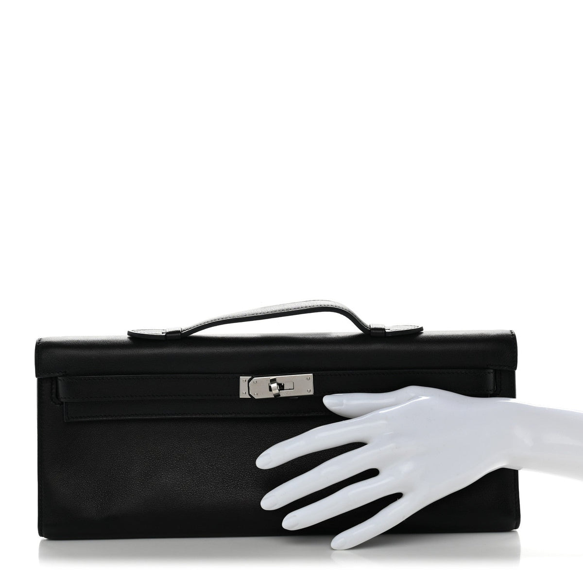 Evergrain Kelly Cut Clutch Pochette Black