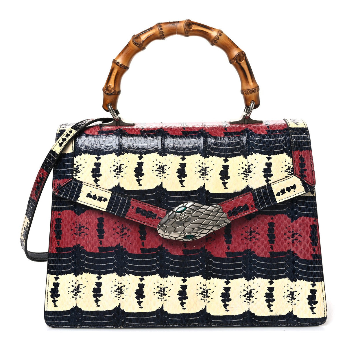 Snakeskin Small Lilith Top Handle Bag