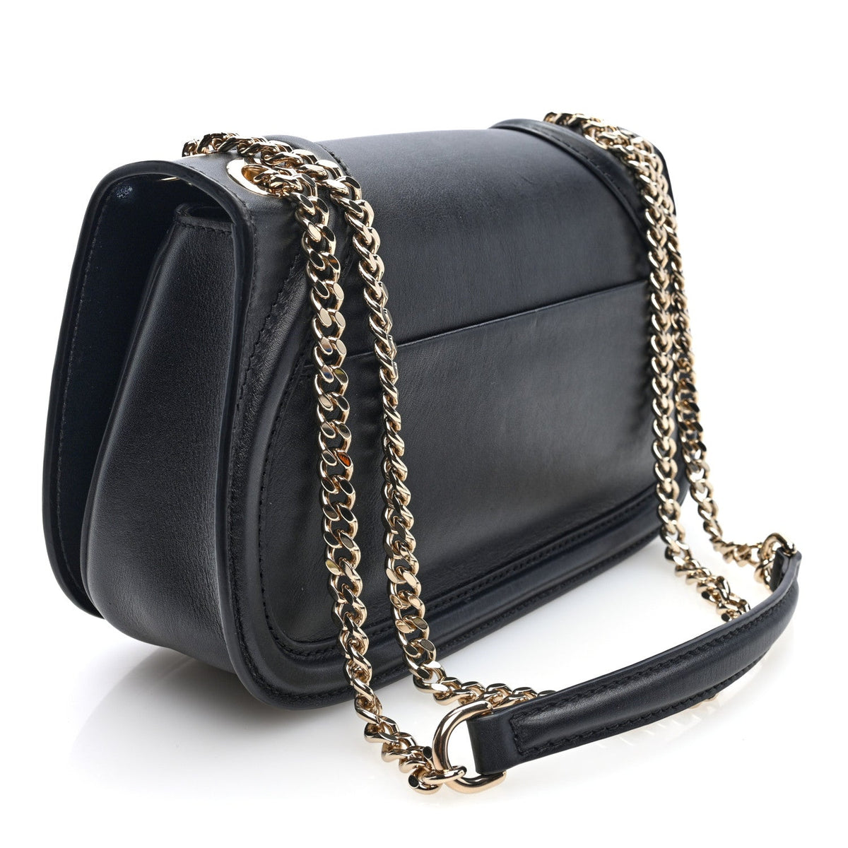 Calfskin Blondie Medium Shoulder Bag Black