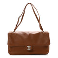 Grained Calfskin Small Souplissimo Maxi Flap Camel