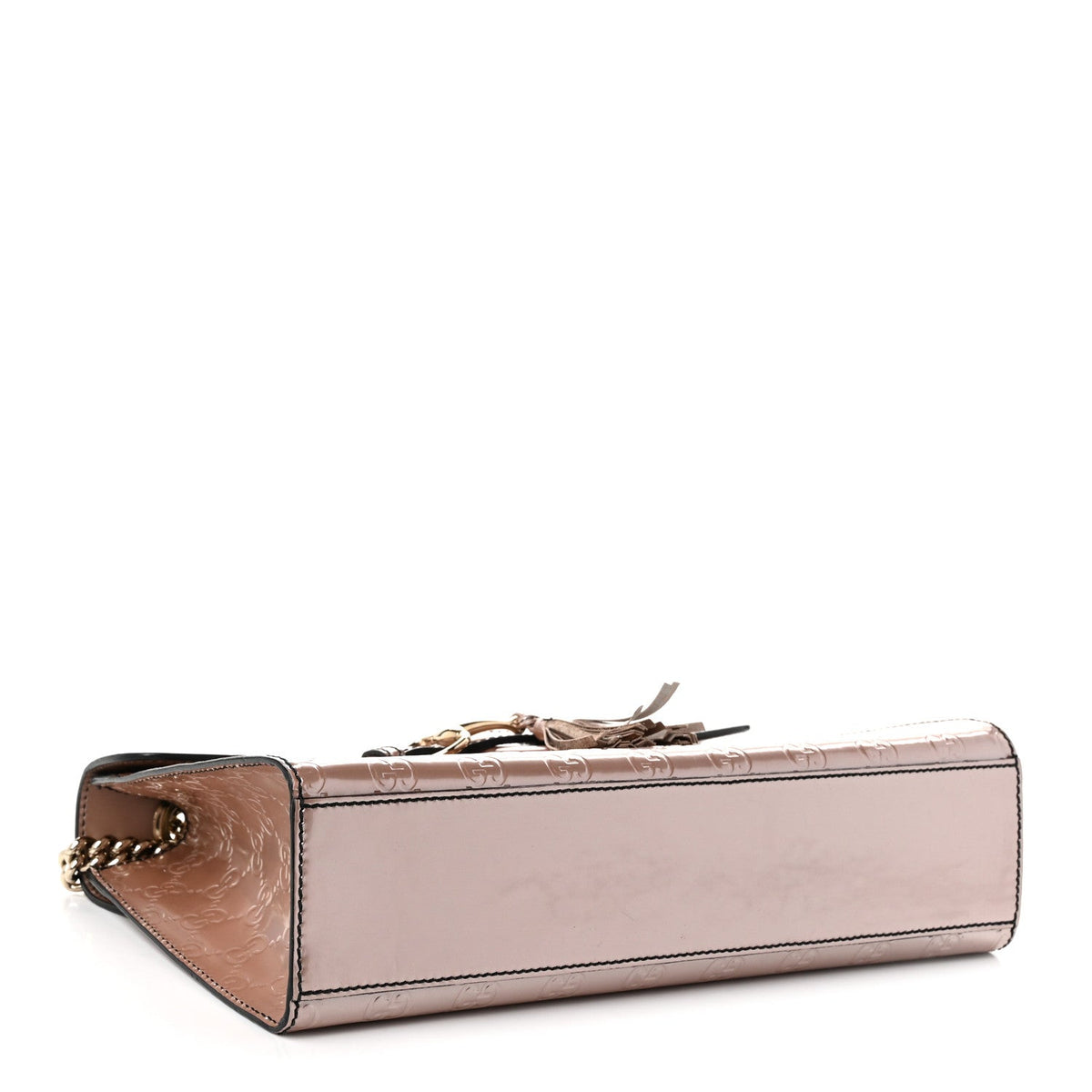 Shine Guccissima Medium Emily Chain Shoulder Bag Dark Cipria