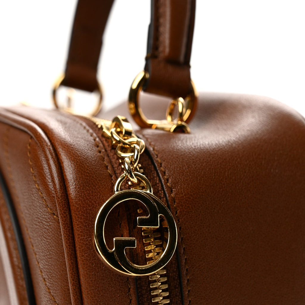 Sakai Be Green Calfskin Diagonal Stitched Blondie Top Handle Bag Cuir