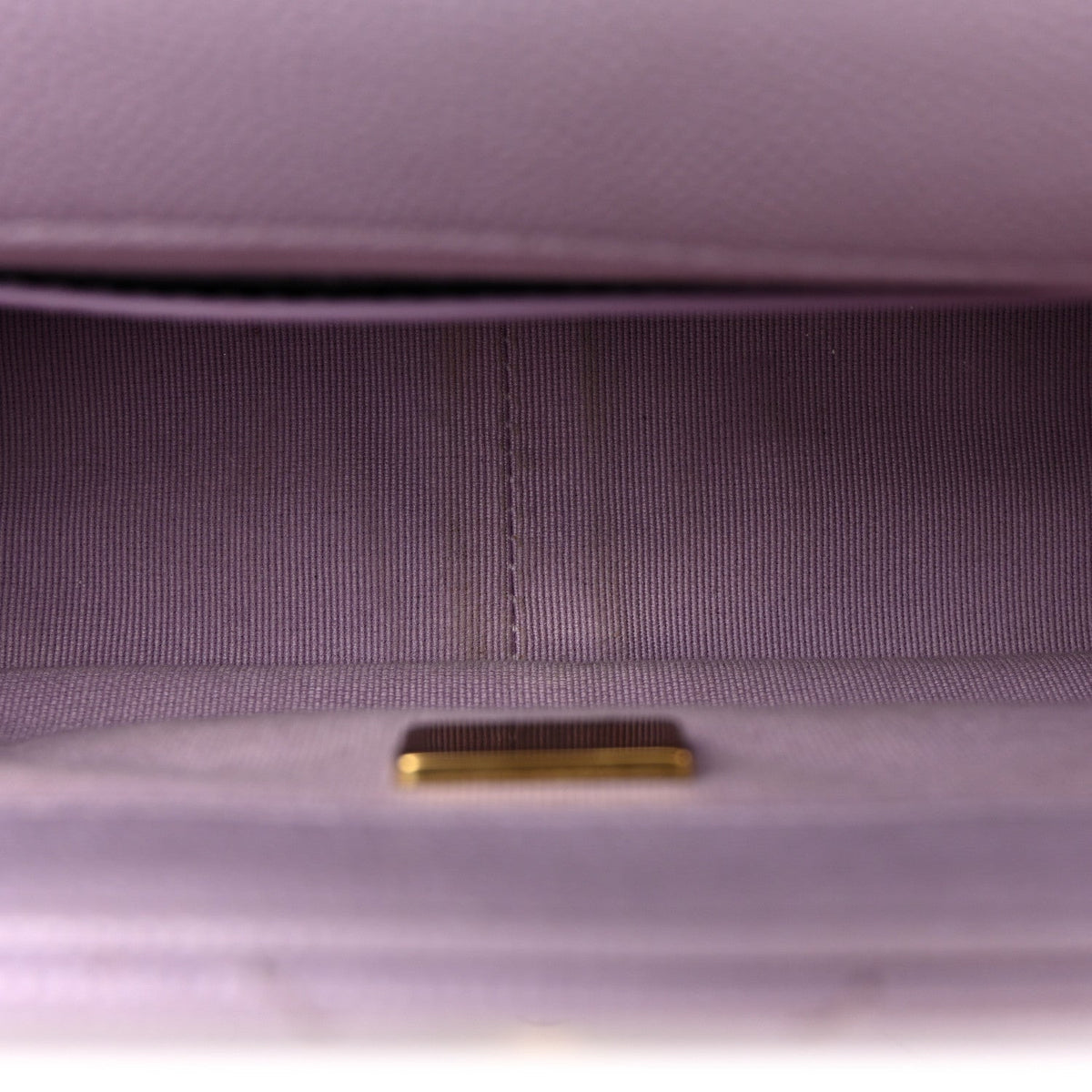 Caviar Quilted Funky Match Mini Flap Light Purple