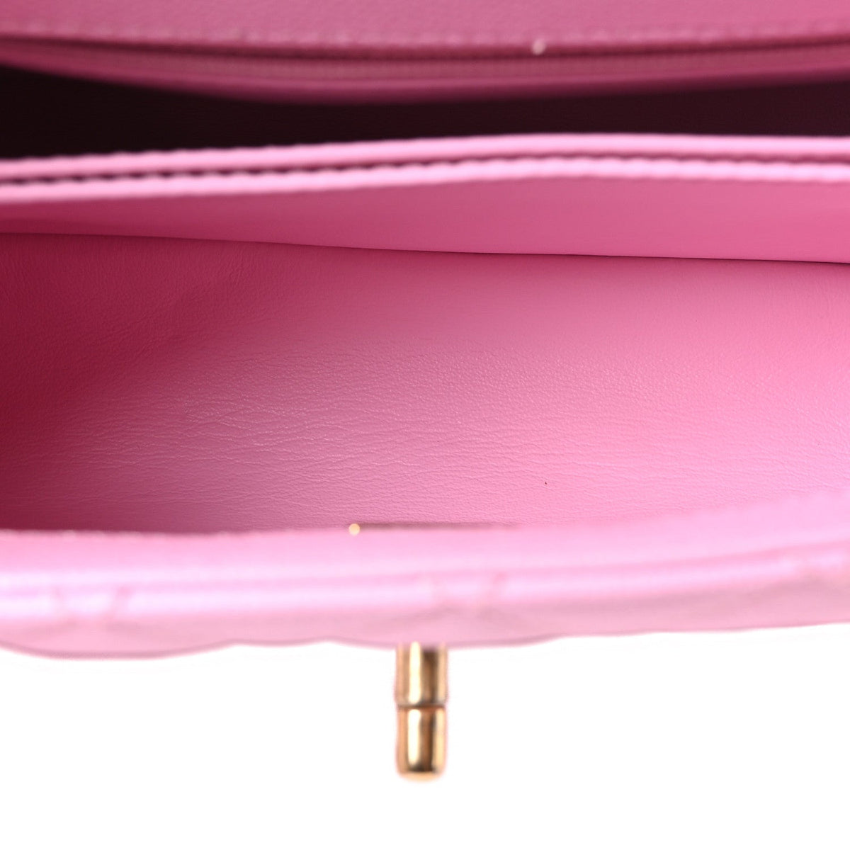 Caviar Quilted Mini Coco Chain Handle Flap Pink
