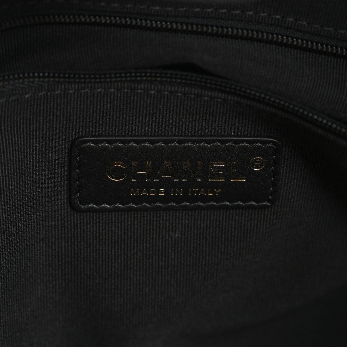 Calfskin Quilted Small Coco Base Shopping Bag Black