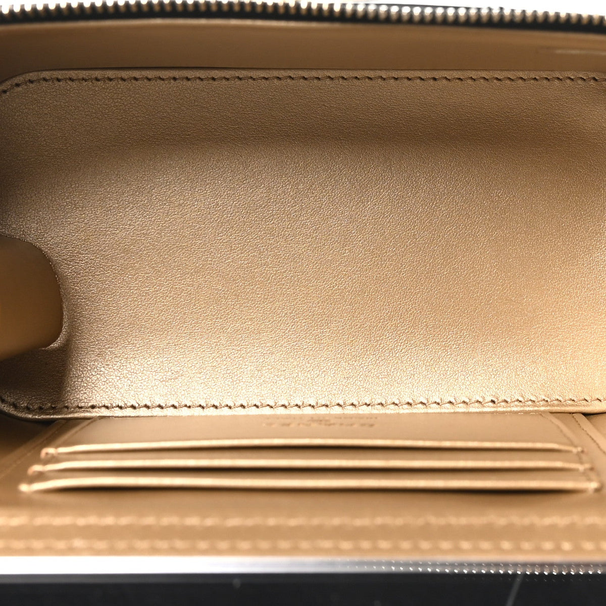 Calfskin Quilted Perfect Fit Vanity Case With Chain Black