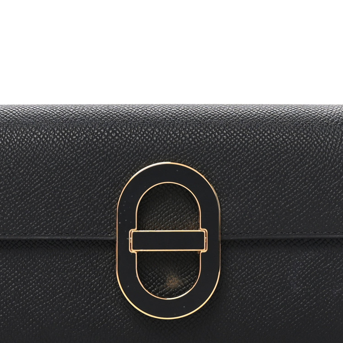 Epsom Enamel Maillon Wallet To Go Black