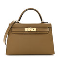 Madame Calfskin Mini Kelly Sellier 20 Dune