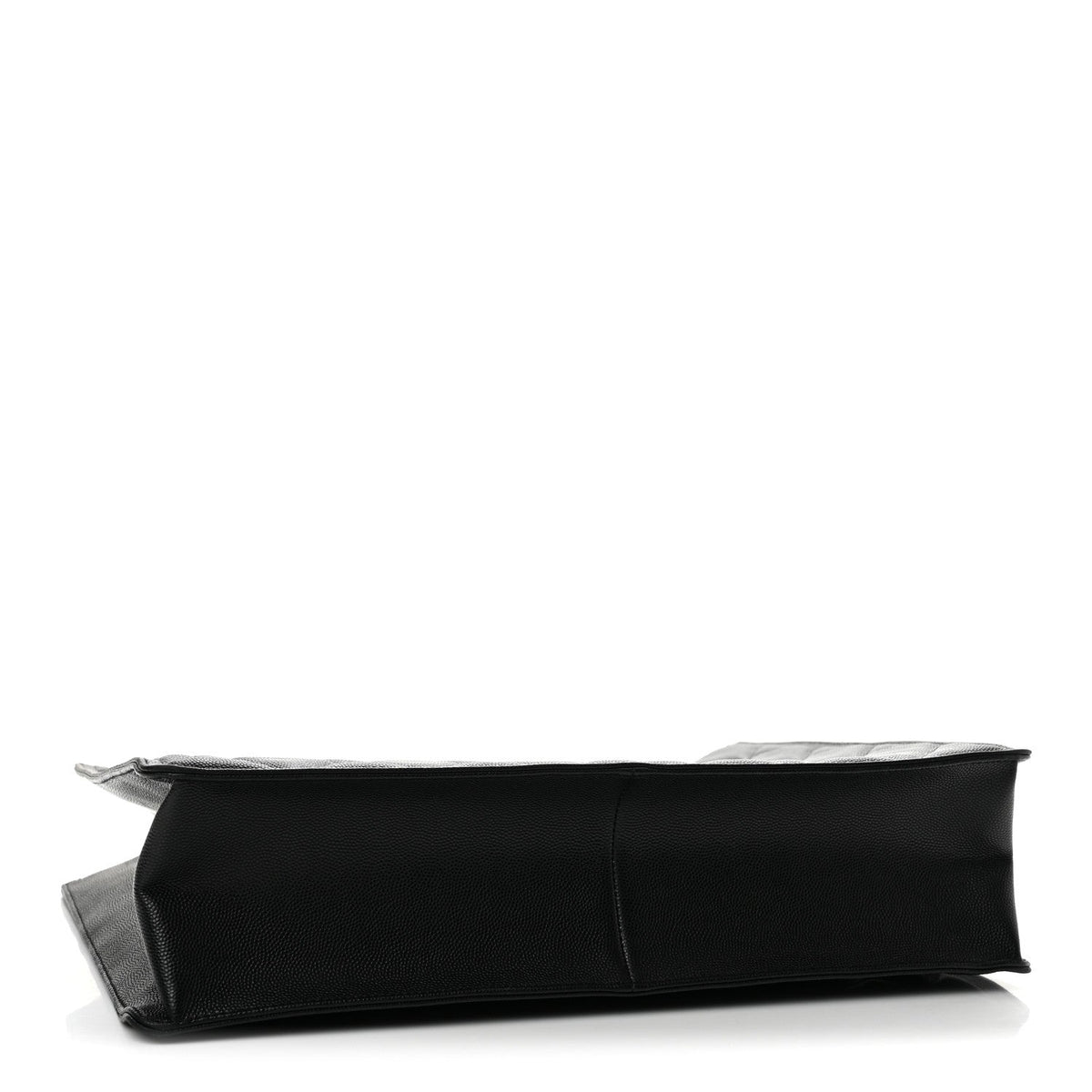 Caviar Quilted Large Shopping Tote Black