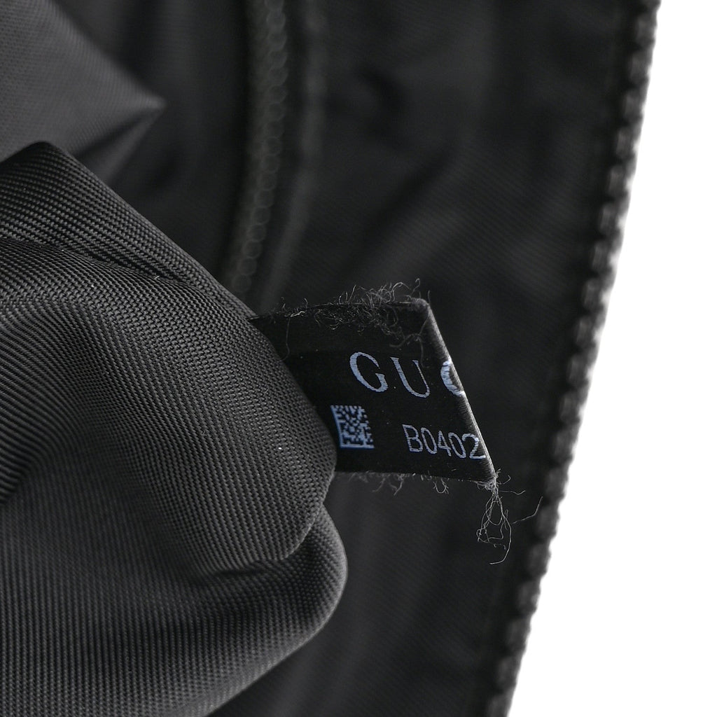 Nylon Monogram Dollar Calfskin Flat Messenger Bag Black