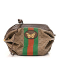 Mini Vintage GG Supreme Monogram Web Butterfly New Candy Crossbody Beige New Acero