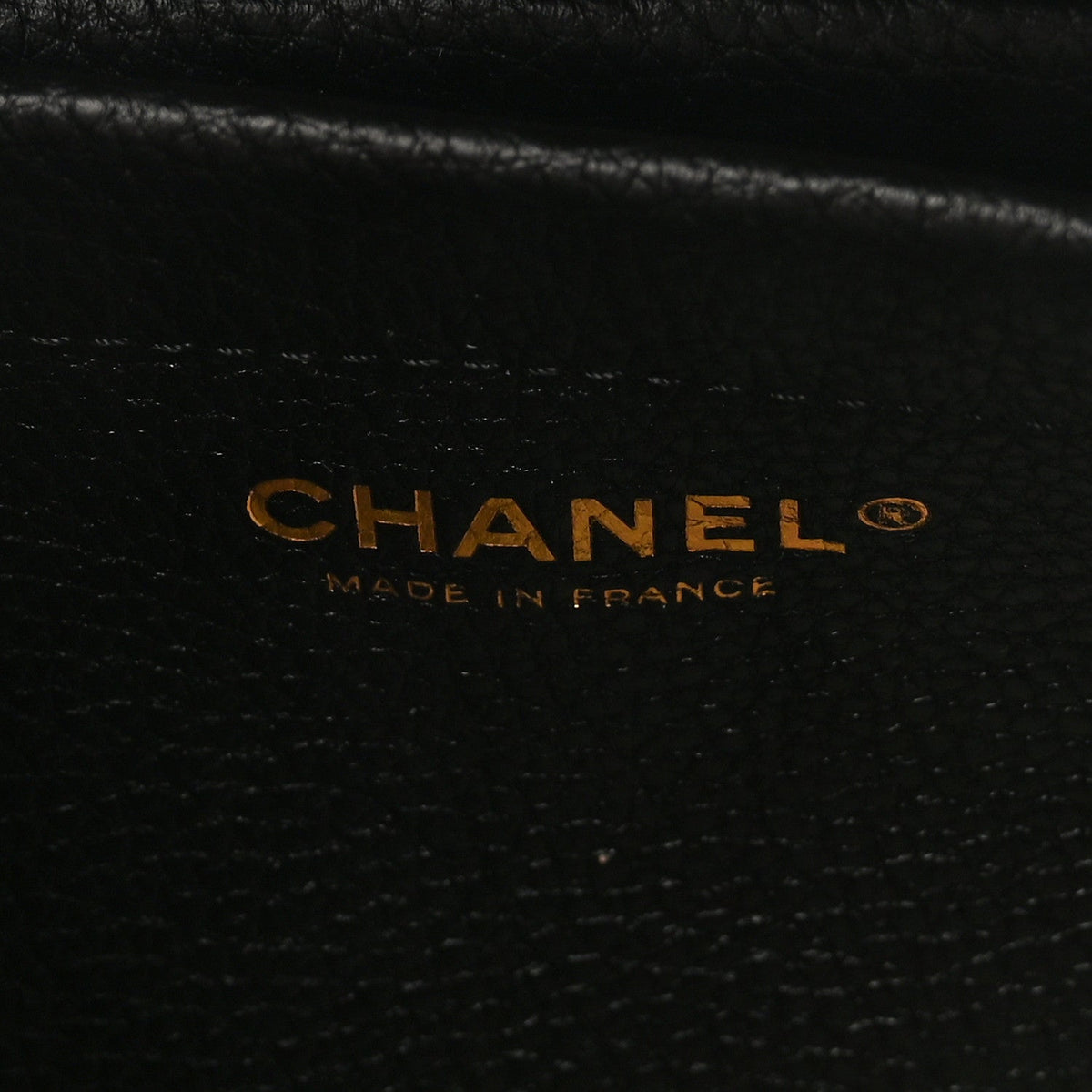 Grained Calfskin Stitched Urban Essentials Small Shopping Bag Black