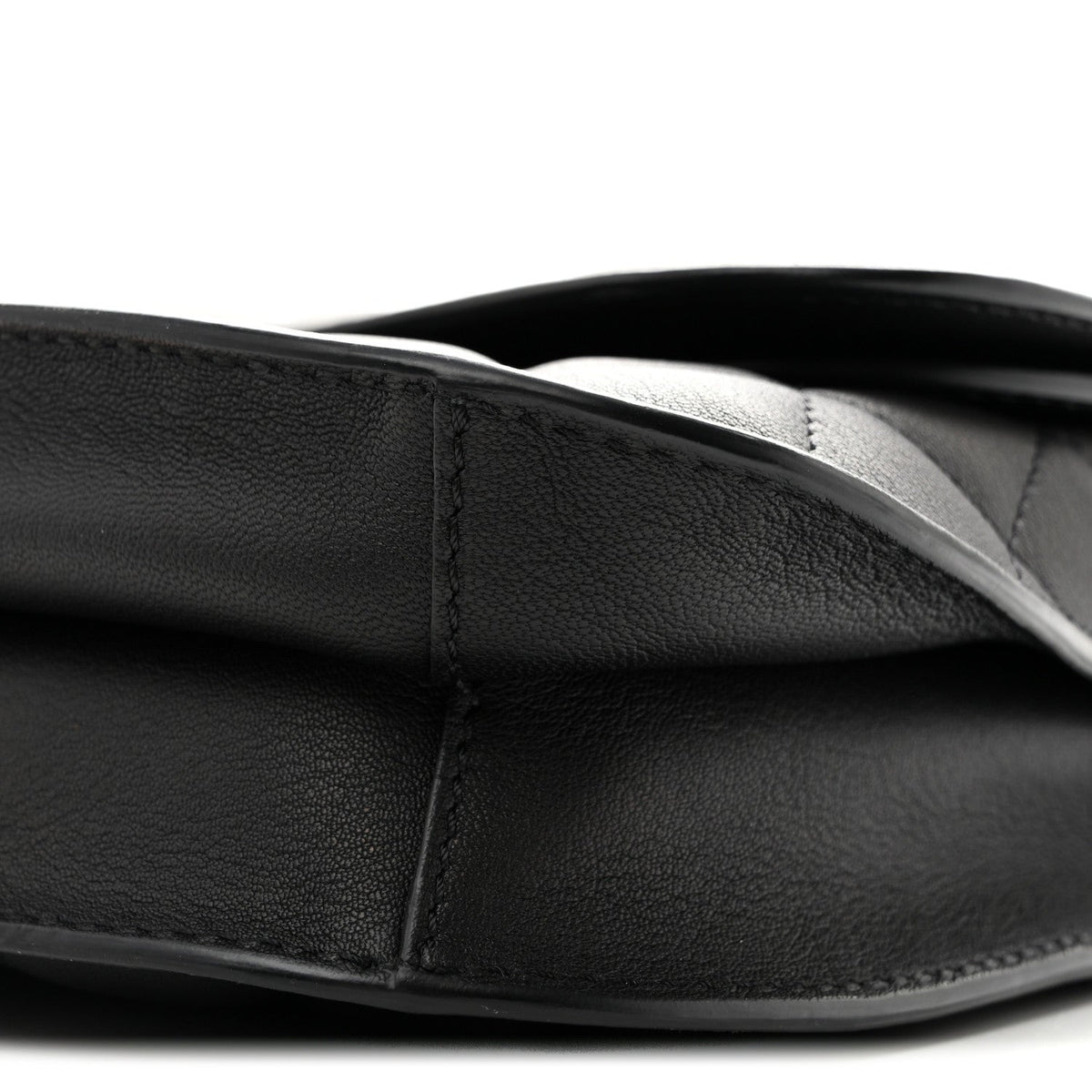 Metallic Goatskin Quilted Large Rock In Rome Flap Black