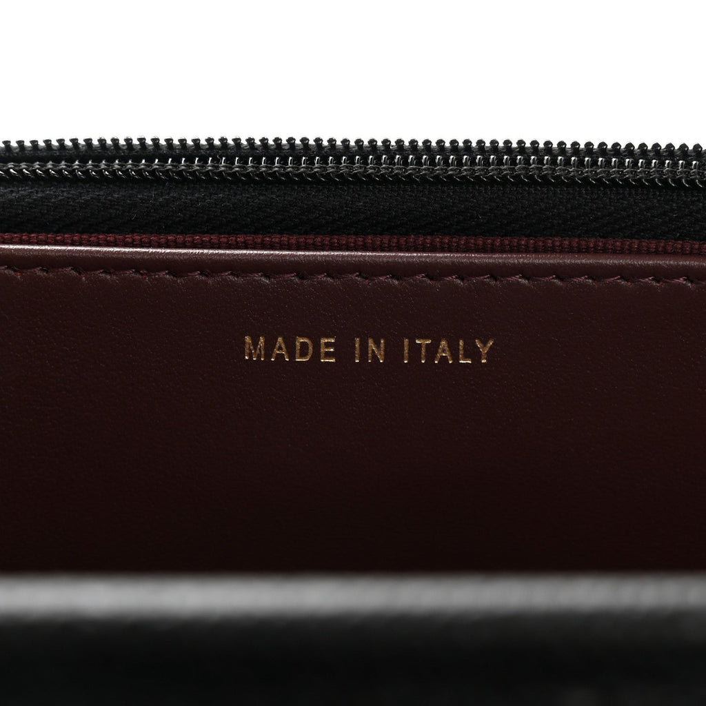 Caviar Quilted CC Turnlock Wallet On Chain WOC Black