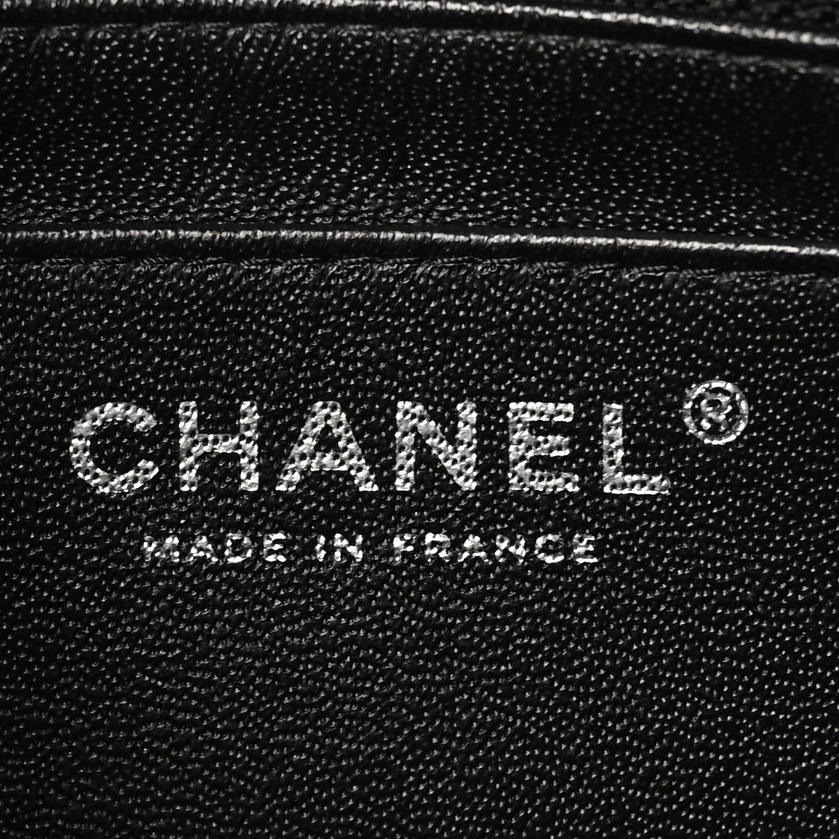 Iridescent Caviar Quilted Mini Square Flap Black