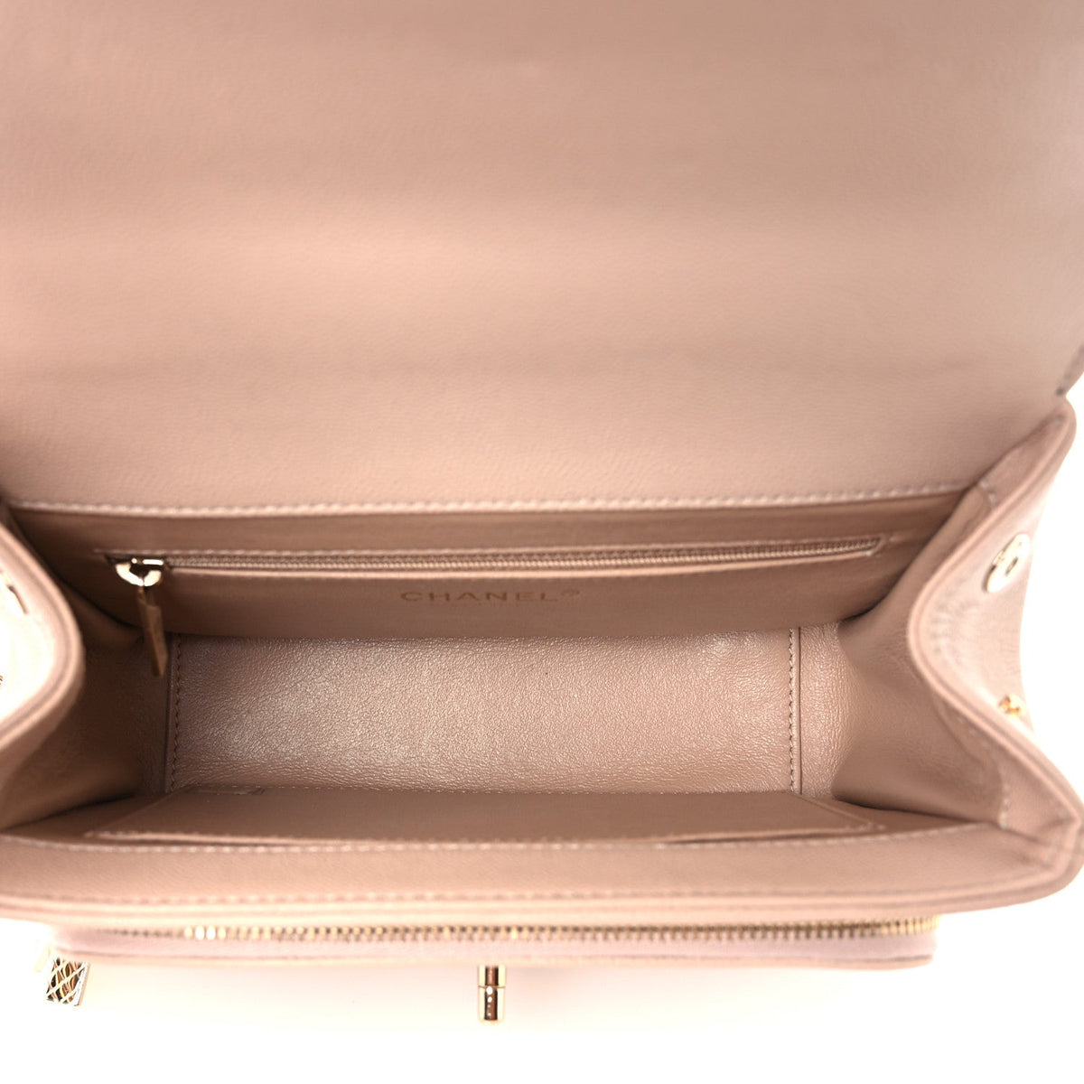 Caviar Quilted Medium Business Affinity Flap Beige