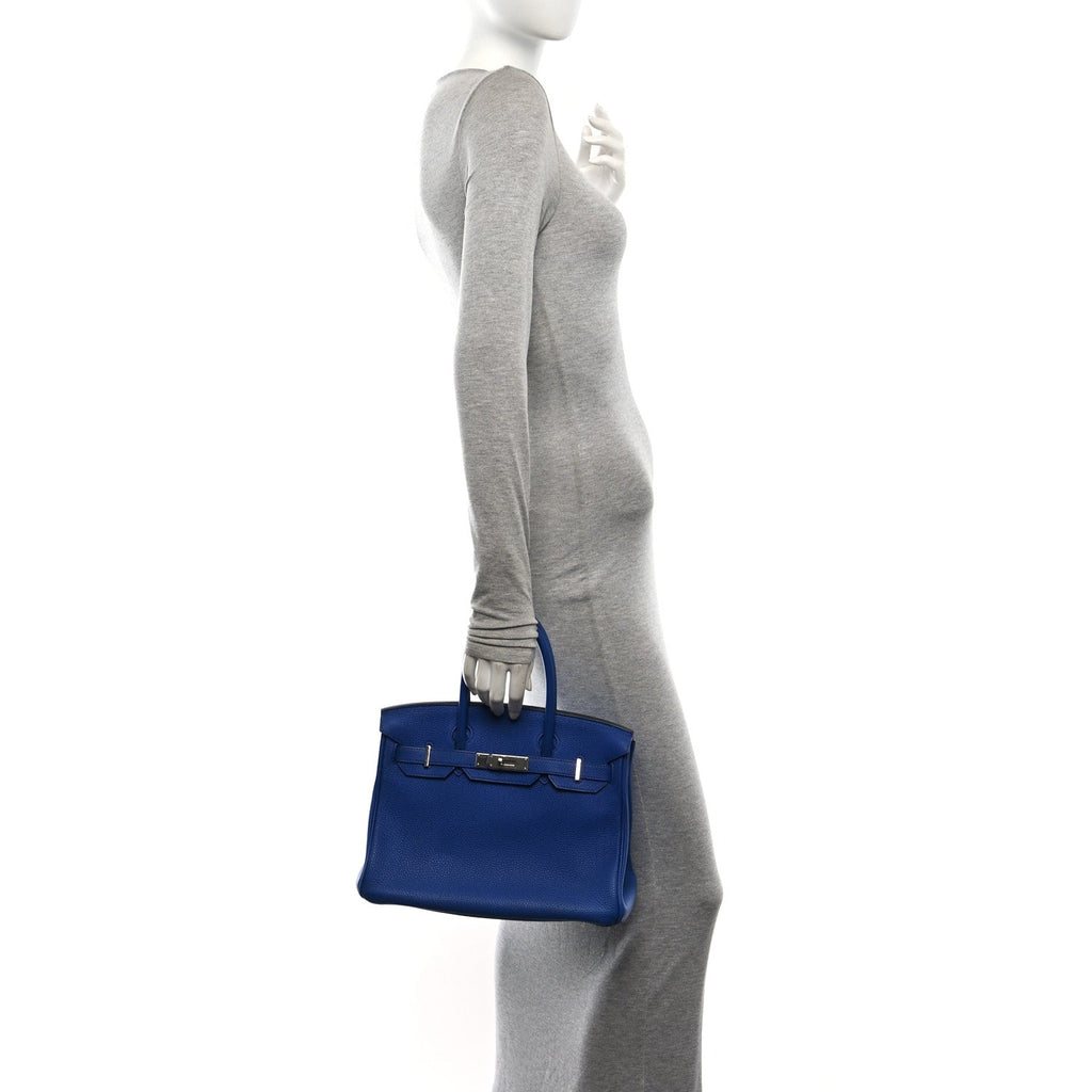 Togo Birkin 30 Bleu Electrique