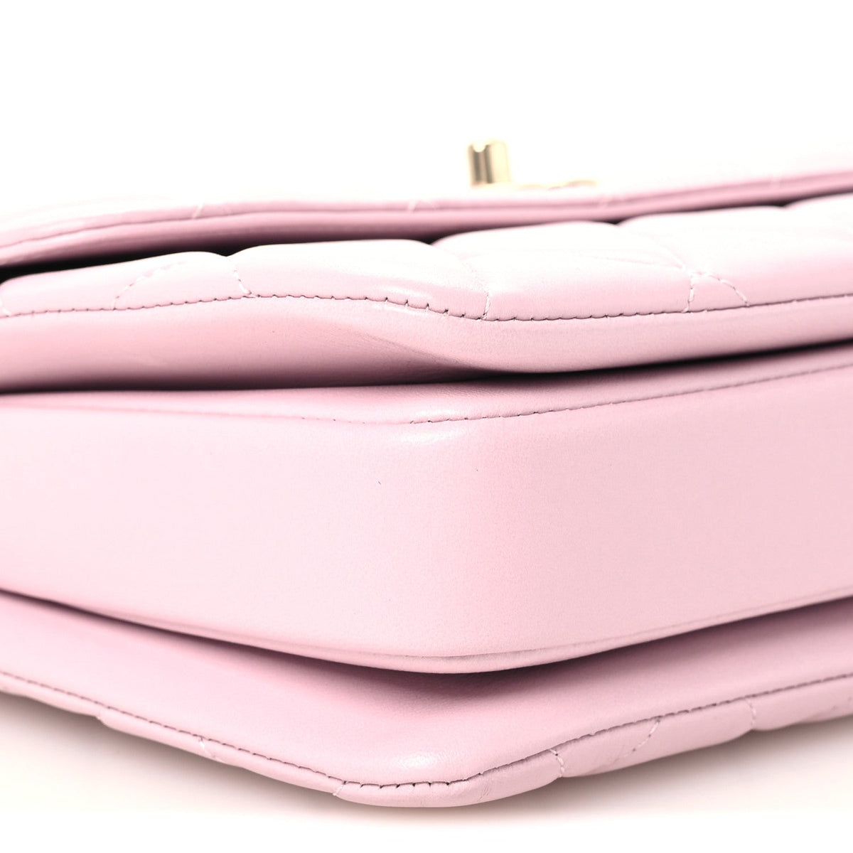 Lambskin Quilted Small Trendy CC Flap Dual Handle Bag Light Pink