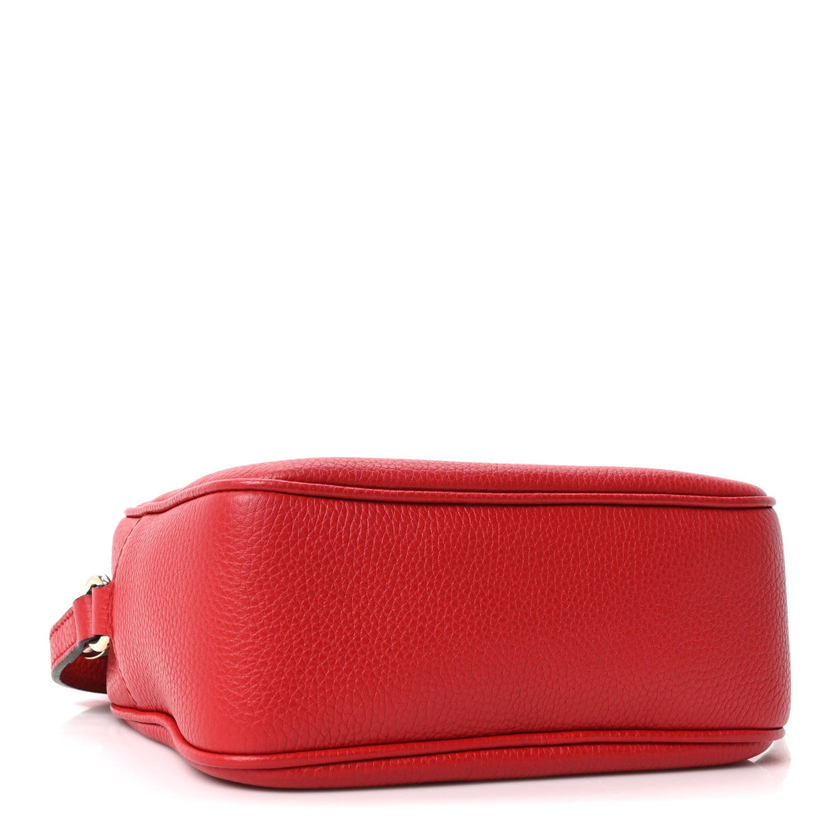 Pebbled Calfskin Small Soho Disco Bag Tabasco Red