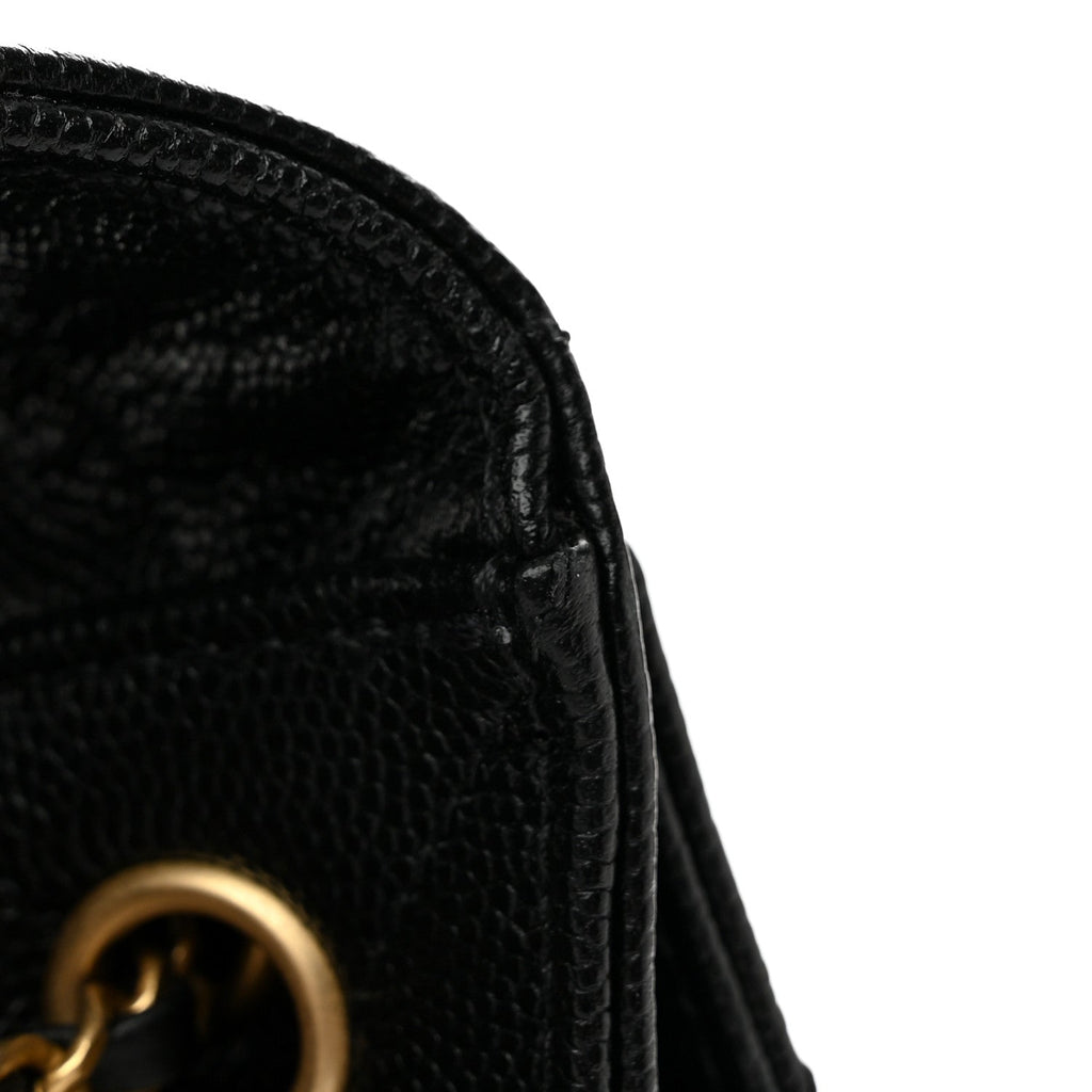 Caviar Quilted Small Chanel 25 Handbag Black