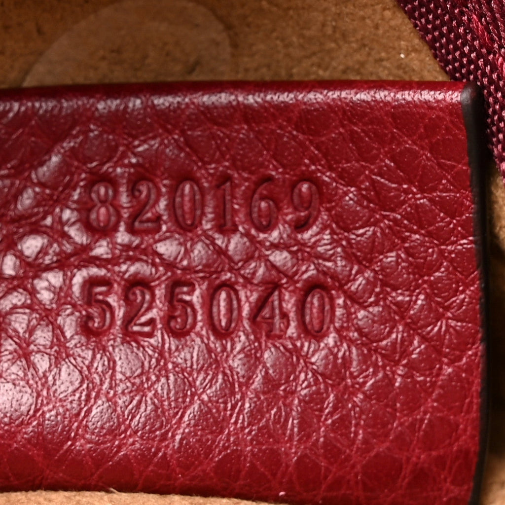 Soft Grained Calfskin Maxi B Hobo Rosso