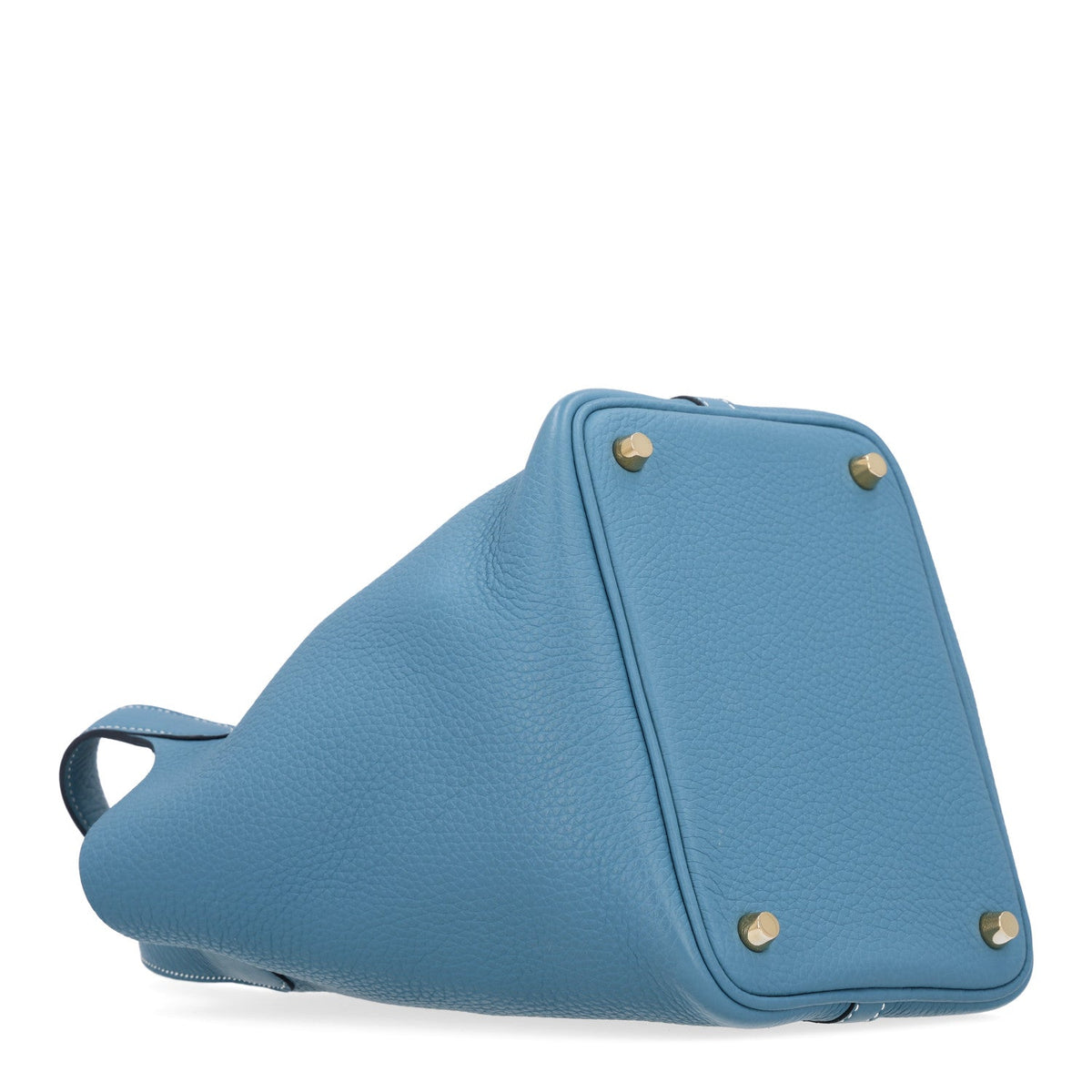 Taurillon Clemence Picotin Lock 18 PM New Blue Jean