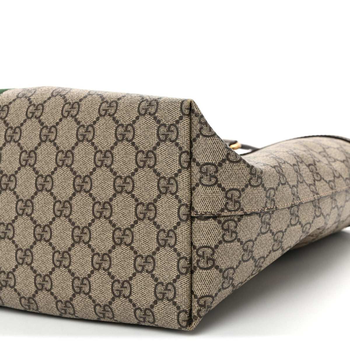 GG Supreme Monogram Medium Ophidia Shopping Tote Brown