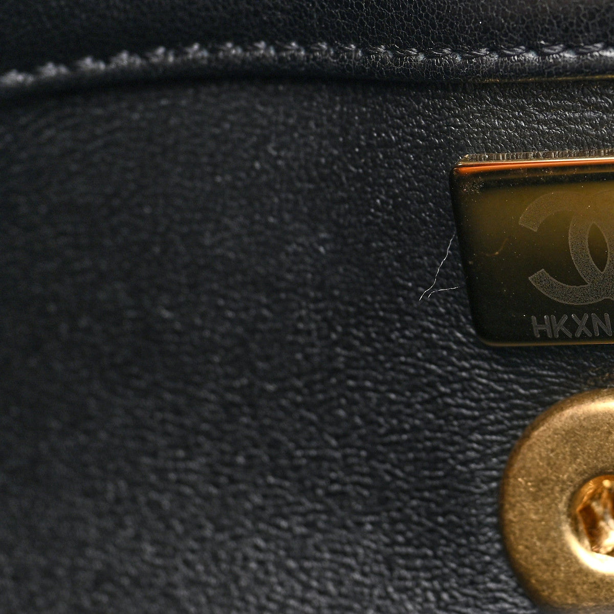Shiny Lambskin Pearl Top Handle Flap Shopping Bag Black