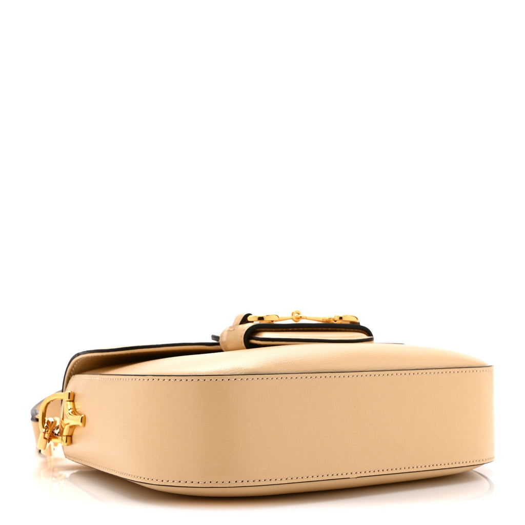Azalea Calfskin Web Mini Horsebit 1955 Shoulder Bag Bubble Tea