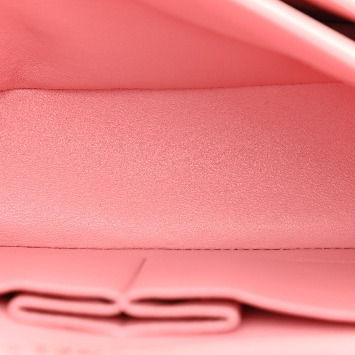 Caviar Chevron Quilted Small Double Flap Pink